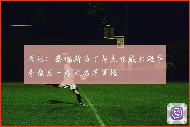 网记：泰瑞斯马丁与杰伦威尔逊争夺最后一席大名单资格